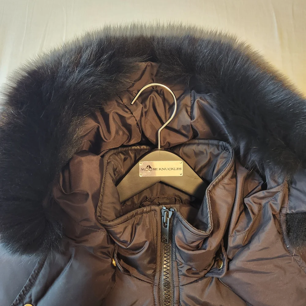 Moose Knuckles Black Bomber Jacket - Picture 2 of 11